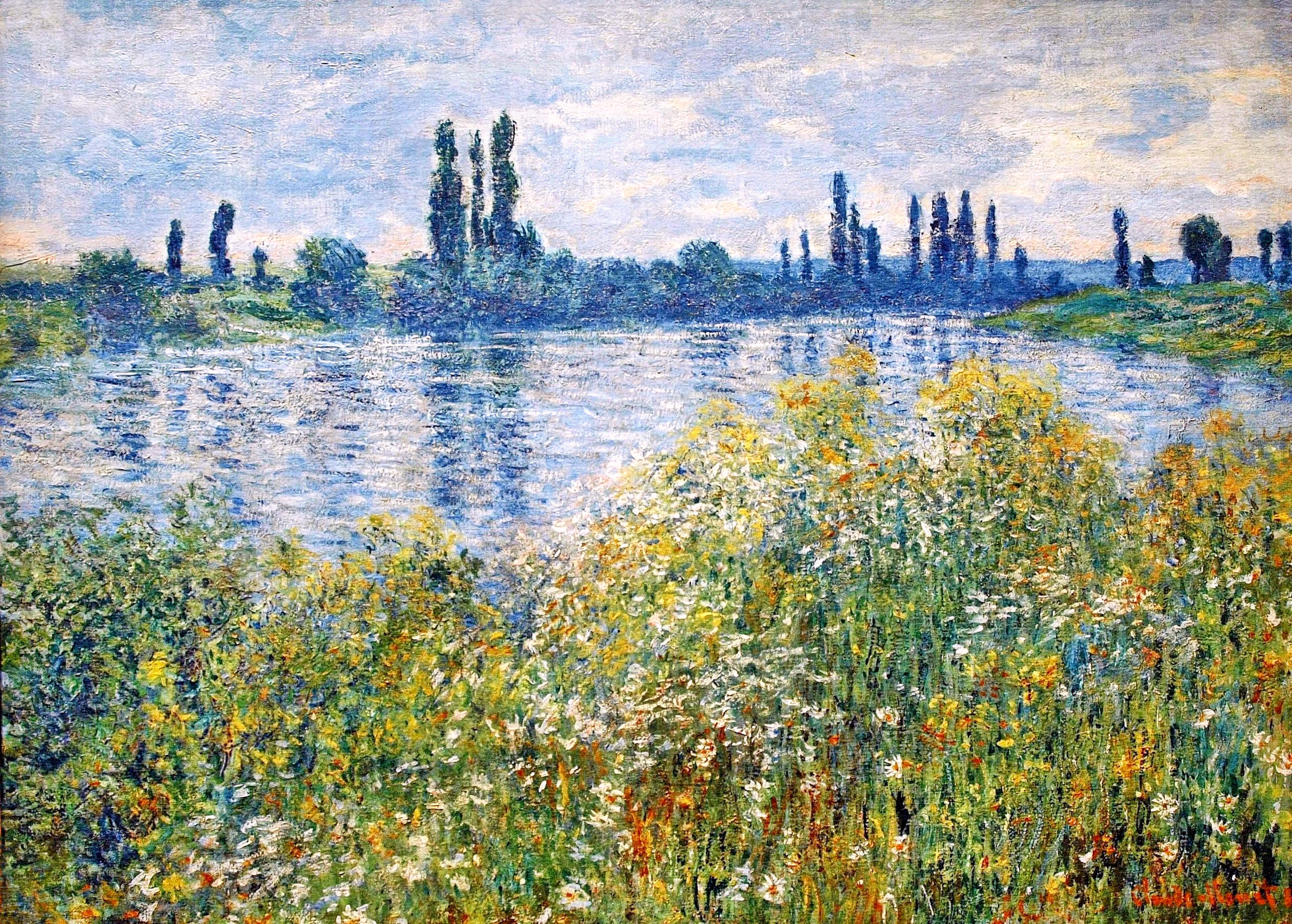 Flowers on the Banks of Seine near Vetheuil 1880